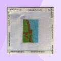 Chicago Marathon hand painted needlepoint canvas 18 mesh 3inch design