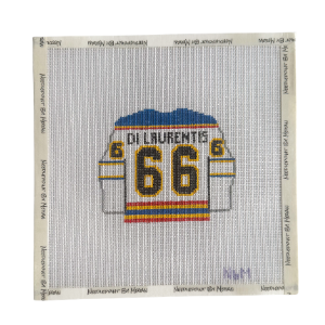 Di Laurentis hockey jersey needlepoint canvas