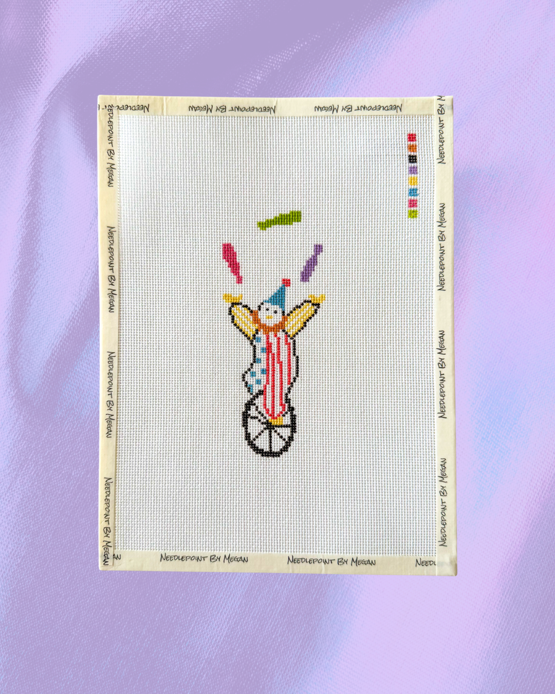 Clown Juggling on Unicycle