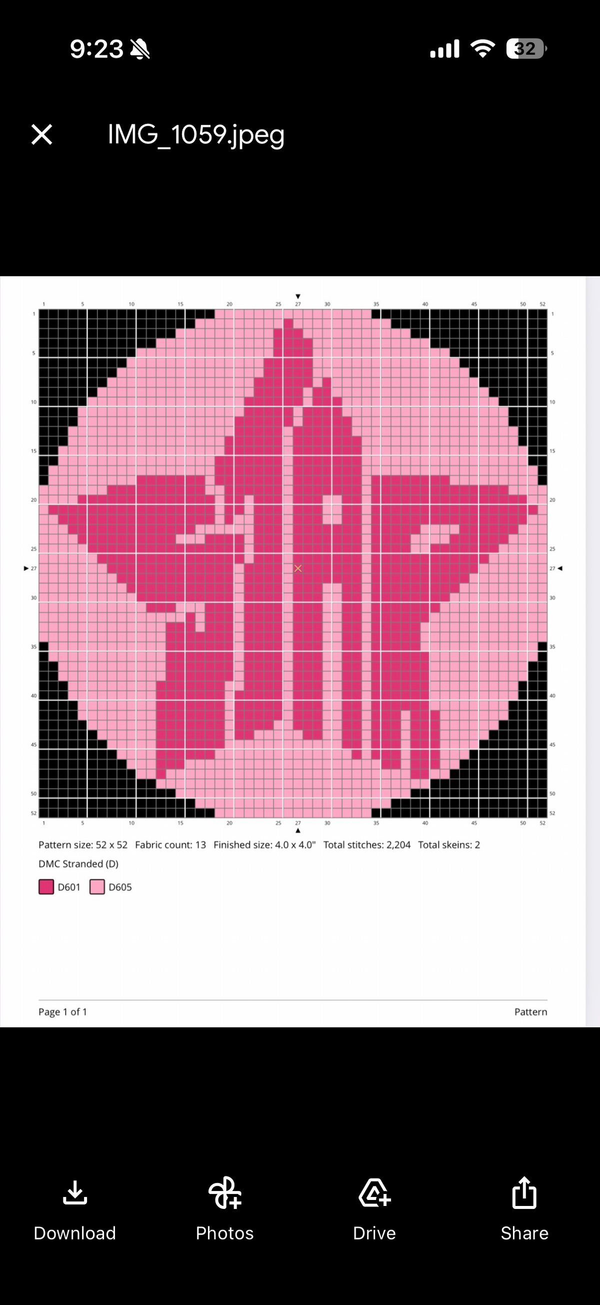 Pink Star Round
