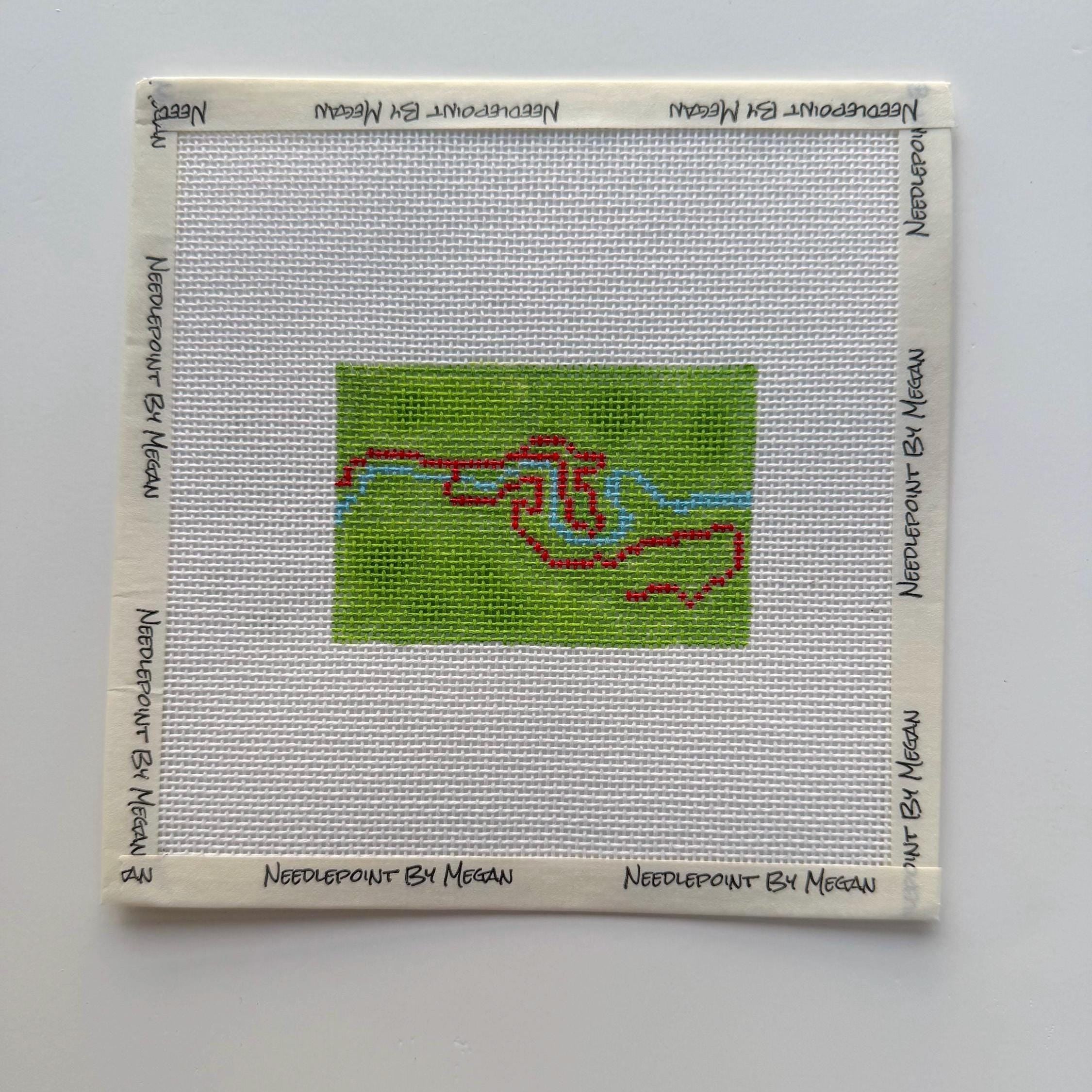London Marathon needlepoint canvas
